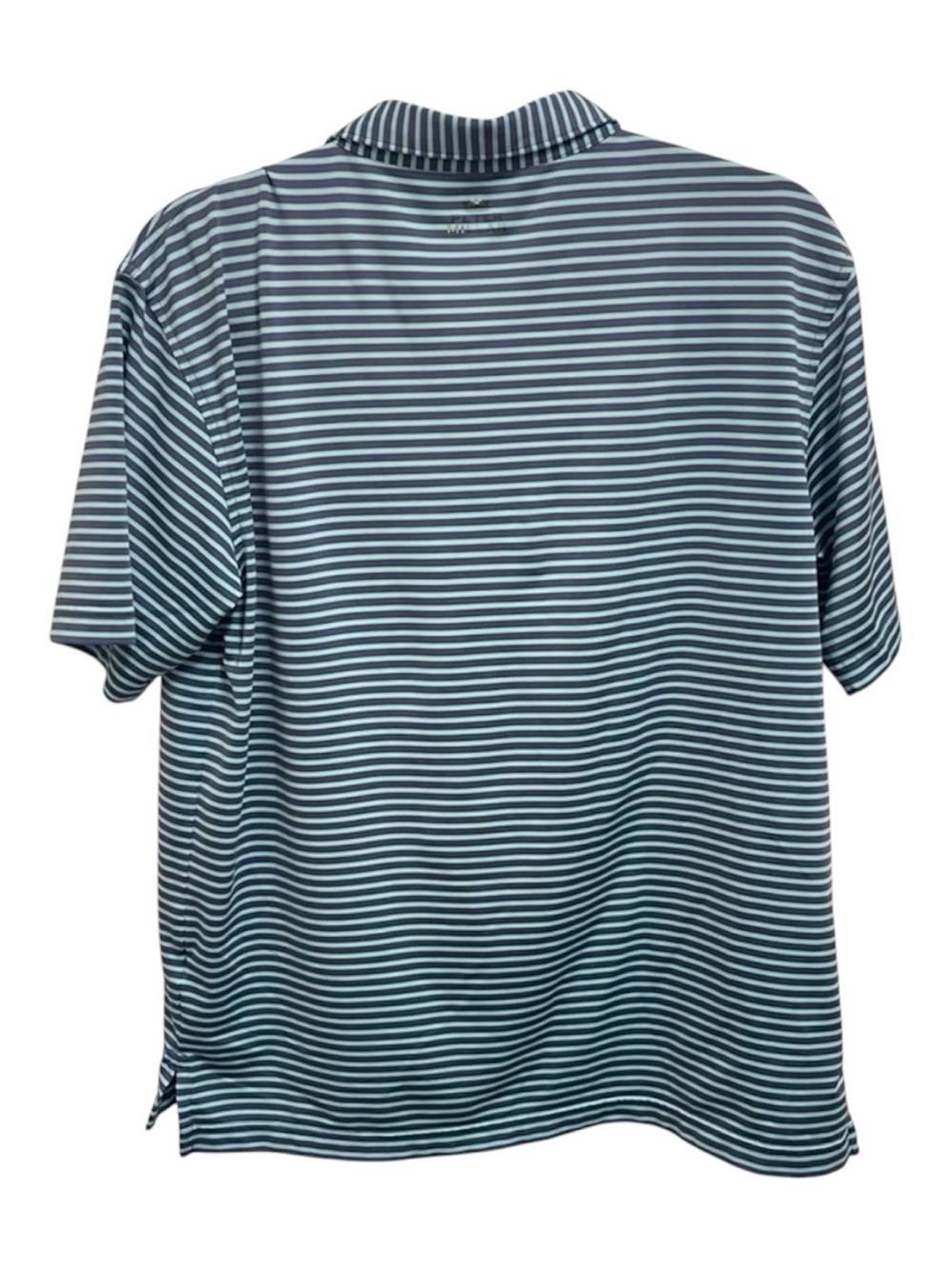 Peter Millar Navy & Green Striped Polo - Picture 7 of 9
